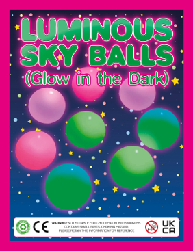 Luminous Sky Balls + Free Display Card - 100 ct - 1 Vend