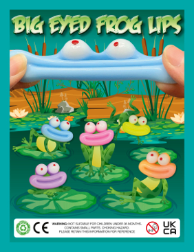 Big Eyed Frog Lips + Free Display Card - 100 ct - 1 Vend