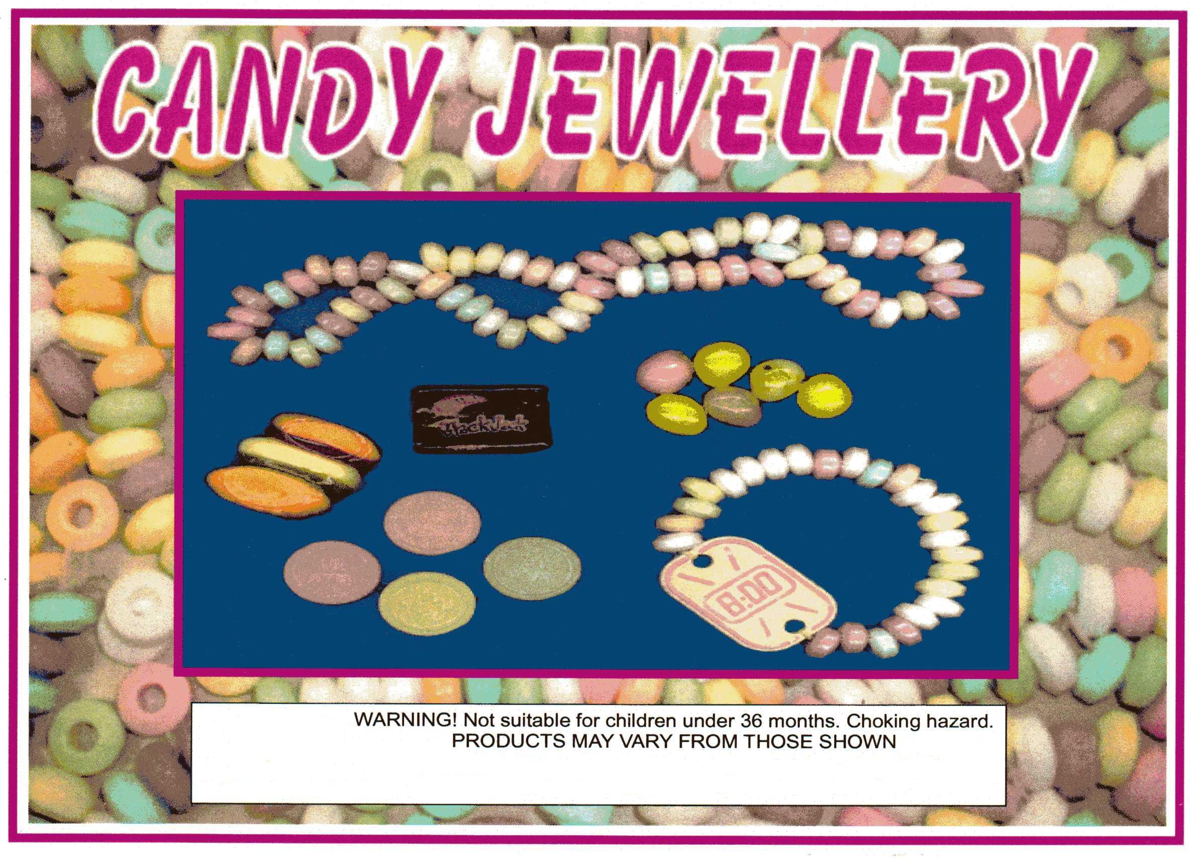 Candy Jewellery - 1000 ct - 20p Vend