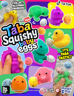 Taba Squishy Baby Eggs + Free Display Card - 100 ct - �1 Vend